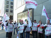 Mitglieder der komba gewerkschaft brandenburg vor dem Bundesfinanzministerium am 22.03.2012